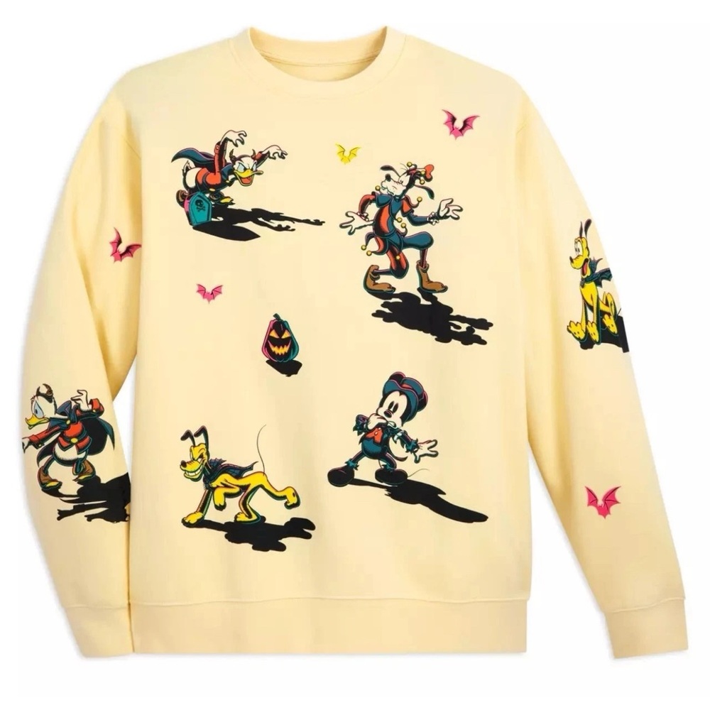 Disney Halloween Crewneck Sweater with Character Design